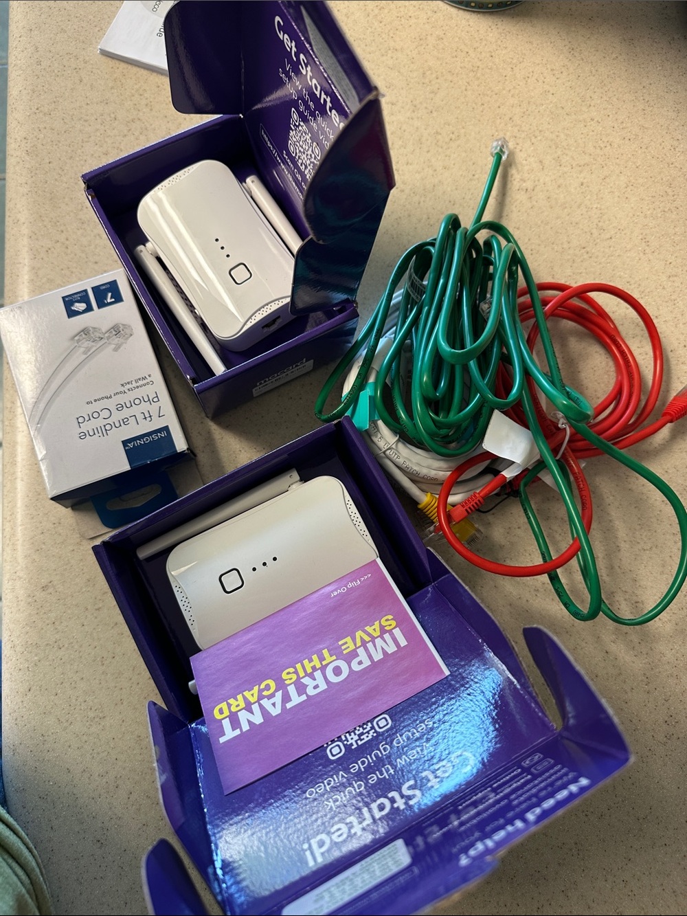 Macard WiFi extenders and phone cords